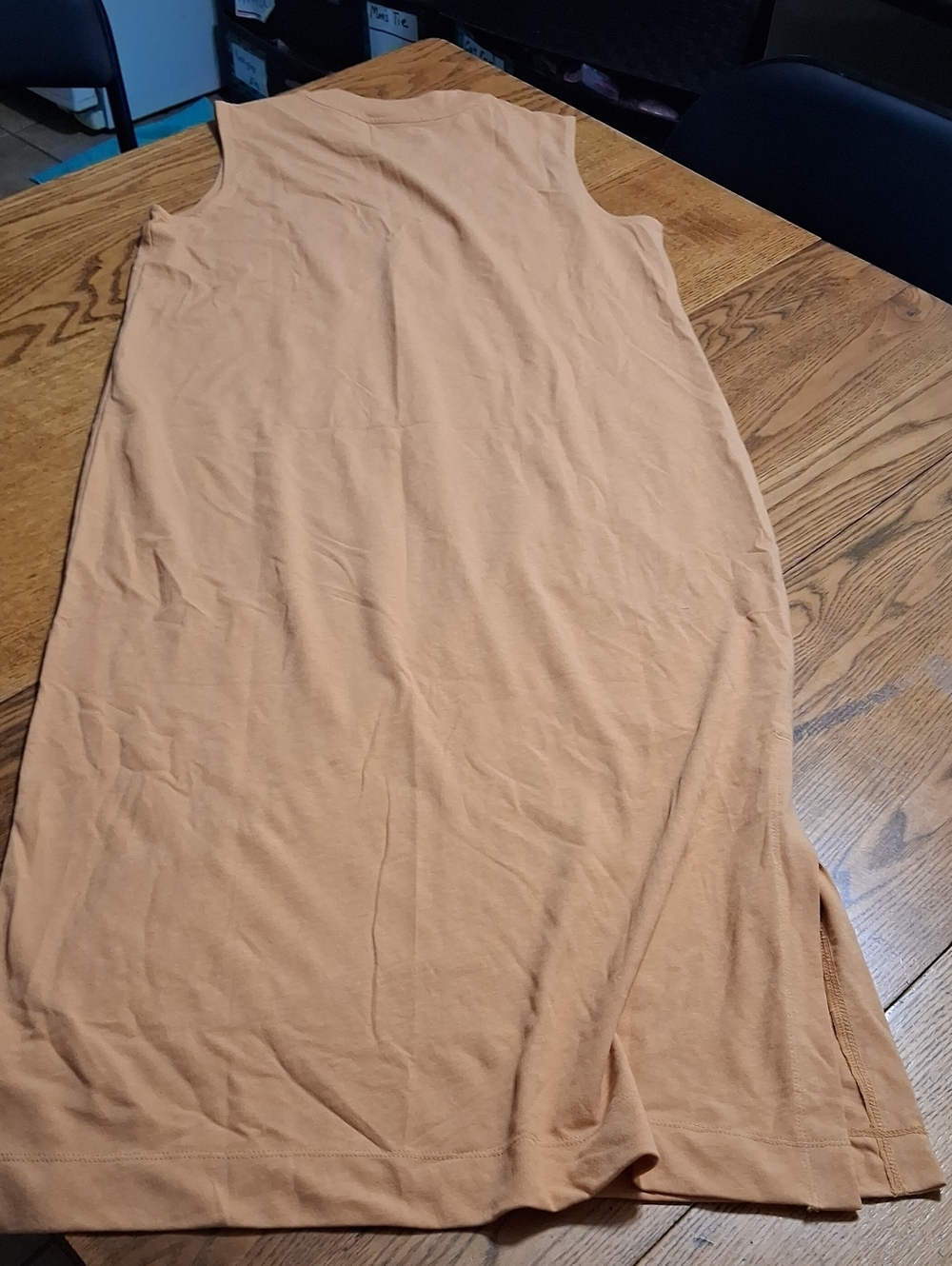 EVERLANE Women Dress MEDIUM GOLD MUSTARD MAXI ?? Casual NEW Summer - Picture 6 of 6